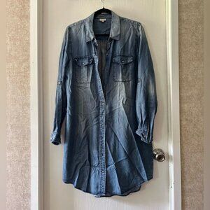 Daniel Cremieux Blue Denim Shirt Dress